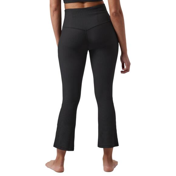 Athleta Elation Rib Crop Flare Size XL Tall Black NWT - Picture 2 of 9